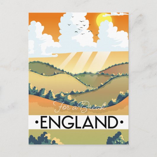 Für eine Pause in England Postkarte (Vorderseite)