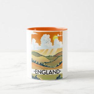 Für eine Pause in England Zweifarbige Tasse