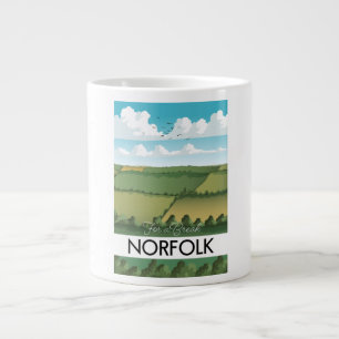 Für eine Pause Norfolk Reiseplakat Jumbo-Tasse