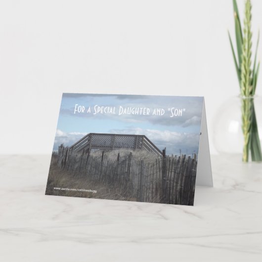 Für eine spezielle Tochter und "einen Sohn " Karte (Vorderseite)