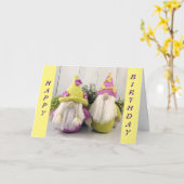 FÜR EINE "TWIN"-GEBURTSKARTE KARTE (Gelbe Blume)