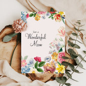 Für eine wunderbare Mama Soft Tulip Spring Florals Karte
