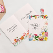 Für eine wunderbare Mama Soft Tulip Spring Florals Karte