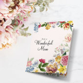 Für eine wunderbare Mama Soft Tulip Spring Florals Karte