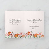 Für eine wunderbare Mama Soft Tulip Spring Florals Karte (Innenseite)