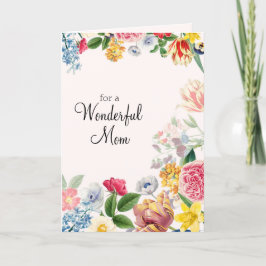 Für eine wunderbare Mama Soft Tulip Spring Florals Karte