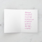 Für eine wunderbare Mutter Karte (Innenseite)