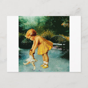 FÜR EINEN AUFENTHALT IM GARTEN POSTKARTE