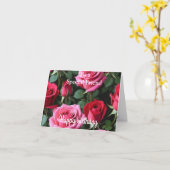 Für einen besonderen Freund Pink Rote Rosen Geburt Karte (Gelbe Blume)