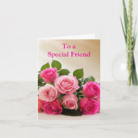 Für einen besonderen Freund rosa gelbe Rosen Gebur