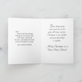 Für einen besonderen Freund zu Weihnachten (Innenseite)