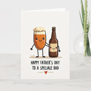 Für einen besonderen Papa Bierkarte Karte