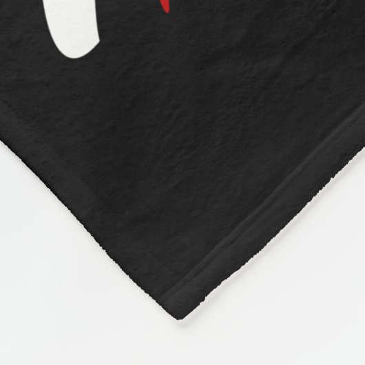 Für einen 📣 Cheerleader - rot, schwarz und weiß - Fleecedecke (Ecke)