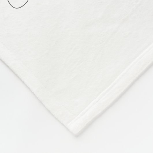 Für einen Chef 📣 - Hot Pink, White & Black Fleecedecke (Ecke)