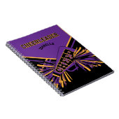 Für einen Chef - Lila, Gold und Schwarz Notizblock (Rechte Seite)