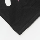Für einen Chef 📣- Rosa, Weiß und Schwarz Fleecedecke (Ecke)