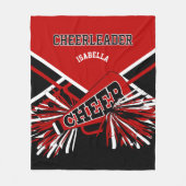 Für einen Chef 📣- rot, schwarz und weiß 2 Fleecedecke (Vorderseite)