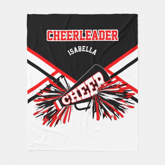 Für einen Chef 📣- rot, weiß und schwarz 2 Fleecedecke (Vorderseite)