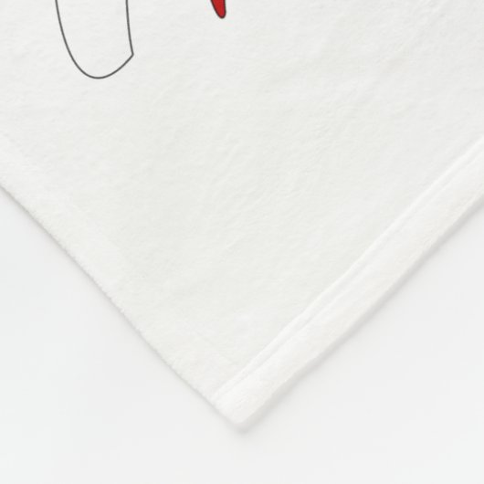 Für einen Chef 📣 - rot, weiß und schwarz Fleecedecke (Ecke)