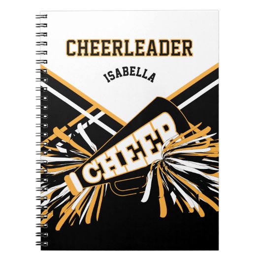 Für einen Chef - Weiß, Gold und Schwarz Notizblock (Vorderseite)