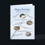 Für einen Enkel fischend scherzt Geburtstagskarte Karte<br><div class="desc">Machen Sie Sie Fischerlachen mit diesen schrecklichen fischartigen Witzen! Eine Geburtstagskarte,  zum irgendeines Anglerächzens zu machen!</div>