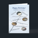 Für einen Enkel fischend scherzt Geburtstagskarte Karte<br><div class="desc">Machen Sie Sie Fischerlachen mit diesen schrecklichen fischartigen Witzen! Eine Geburtstagskarte,  zum irgendeines Anglerächzens zu machen!</div>