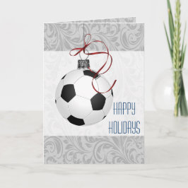 für einen Fußballspieler Weihnachtskarten Feiertagskarte