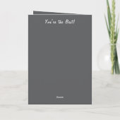 Für einen ganz besonderen Ehemann Foto grauer Gebu Karte (Rückseite)