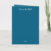 Für einen ganz besonderen Papa Foto blauer Geburts Karte (Rückseite)