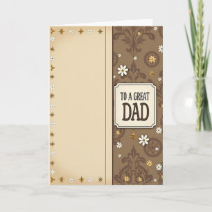 Für einen großartigen Vater Starburst Karte