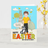 für einen jungen Godson über den Ostkaukasischen J Karte (Gelbe Blume)