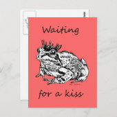 Für einen Kuss gewartet Postkarte (Vorne/Hinten)