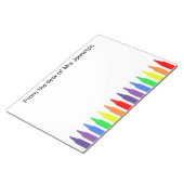 Für einen Lehrer, Wachskräfte, Notizblock (angewinkelt)