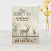 für einen PHANTASTISCHEN Onkel Vatertag Karte (Gelbe Blume)