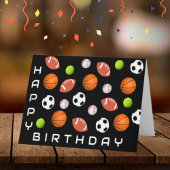 Für einen riesigen Sportfans! Happy Birthday Karte