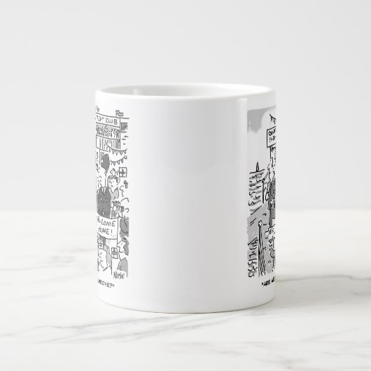 Für einen Segler. Rund um den Weltsegler - Funny Jumbo-Tasse (Vorderseite)