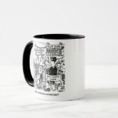 Für einen Segler. Rund um den Weltsegler - Funny Tasse (Vorderseite Links)