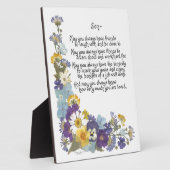 Für einen Sohn Fotoplatte (Seite)