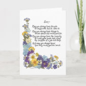 Für einen Sohn... Karte (Vorderseite)