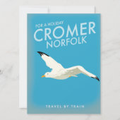 Für einen Urlaub Cromer Norfolk Bahn Poster. (Vorderseite)