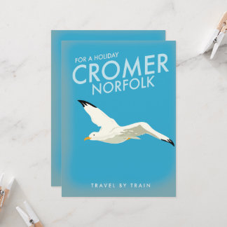 Für einen Urlaub Cromer Norfolk Bahn Poster.