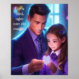 Für einen Vater, der Zauberposter machen kann Poster
