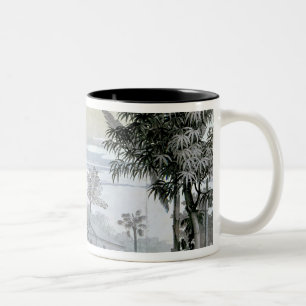 Für einen Weg verlassen, Illustration Zweifarbige Tasse