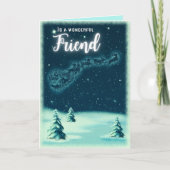 Für einen wunderbaren Freund Weihnachten Karte (Vorderseite)