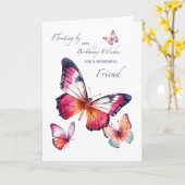 Für einen wunderbaren Freund wünscht Birthday Schm Karte (Gelbe Blume)