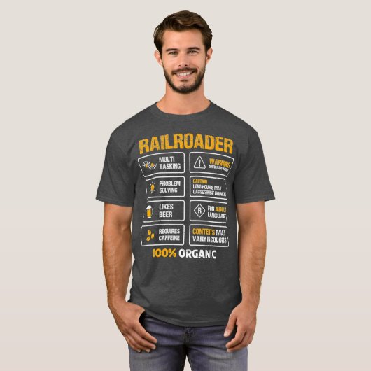 Für einen Zug und einen Eisenbahnlüfter Phantastis T-Shirt (Vorne ganz)