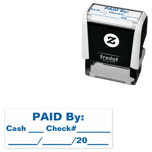 Für einfache Buchführung Permastempel (Beispiel)