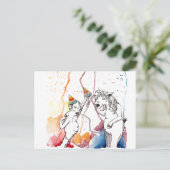 Für Einhörner und Einhorn Fans Postkarte (Stehend Vorderseite)