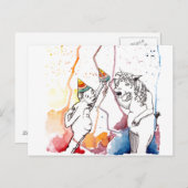 Für Einhörner und Einhorn Fans Postkarte (Vorne/Hinten)