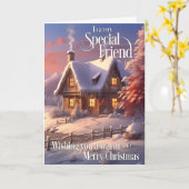 Für einige besondere Freunde glückliche Weihnachte Karte (Gelbe Blume)